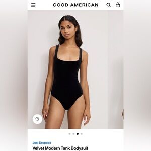 Good American Velvet Bodysuit